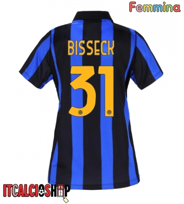 Inter Milan Yann Bisseck #31 Prima Maglia Femmina 2026-27 Manica Corta Inter Milan Yann Bisseck #31 Prima Maglia Femmina 2026-27 Manica Corta